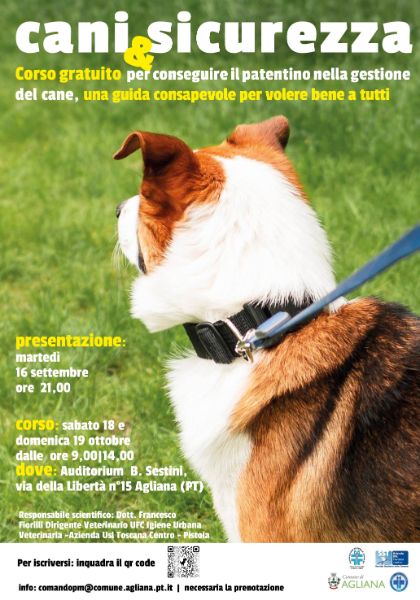  Corso gratuito sulla gestione del cane